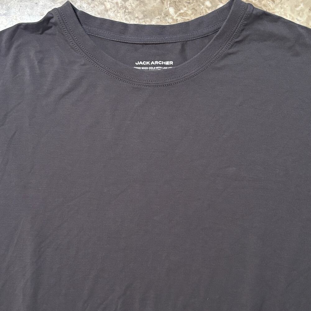 Jack Archer Anytime Tee Shirt Mens XL Grey Short Sleeve Essentials Soft